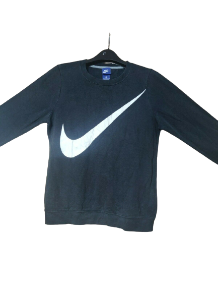 Nike Vintage Black Pullover Hoodie Men Size Medium