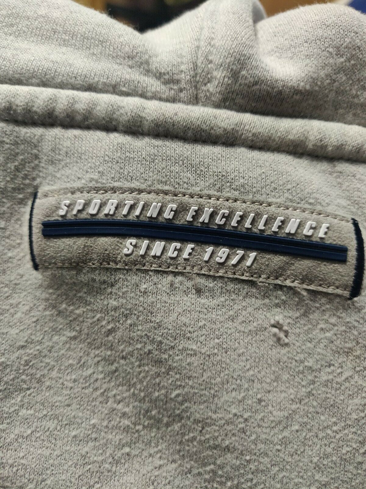 Nike Vintage Grey Full Zip Hoodie Men Size Large