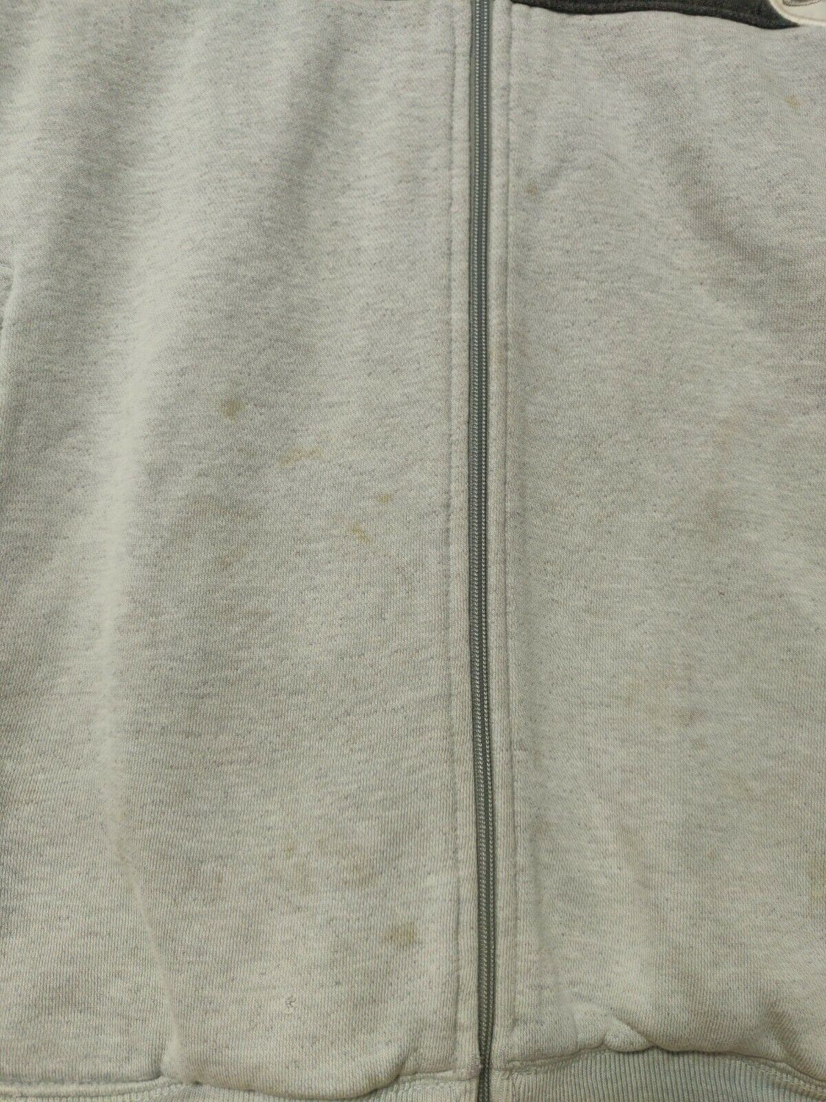 Nike Vintage Grey Full Zip Hoodie Men Size Large