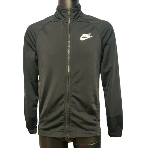 Nike Black Sweatshirt Full Zip Long Sleeve Men Size Small