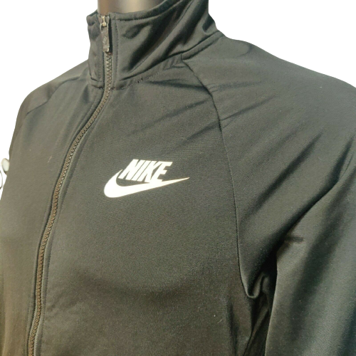 Nike Black Sweatshirt Full Zip Long Sleeve Men Size Small