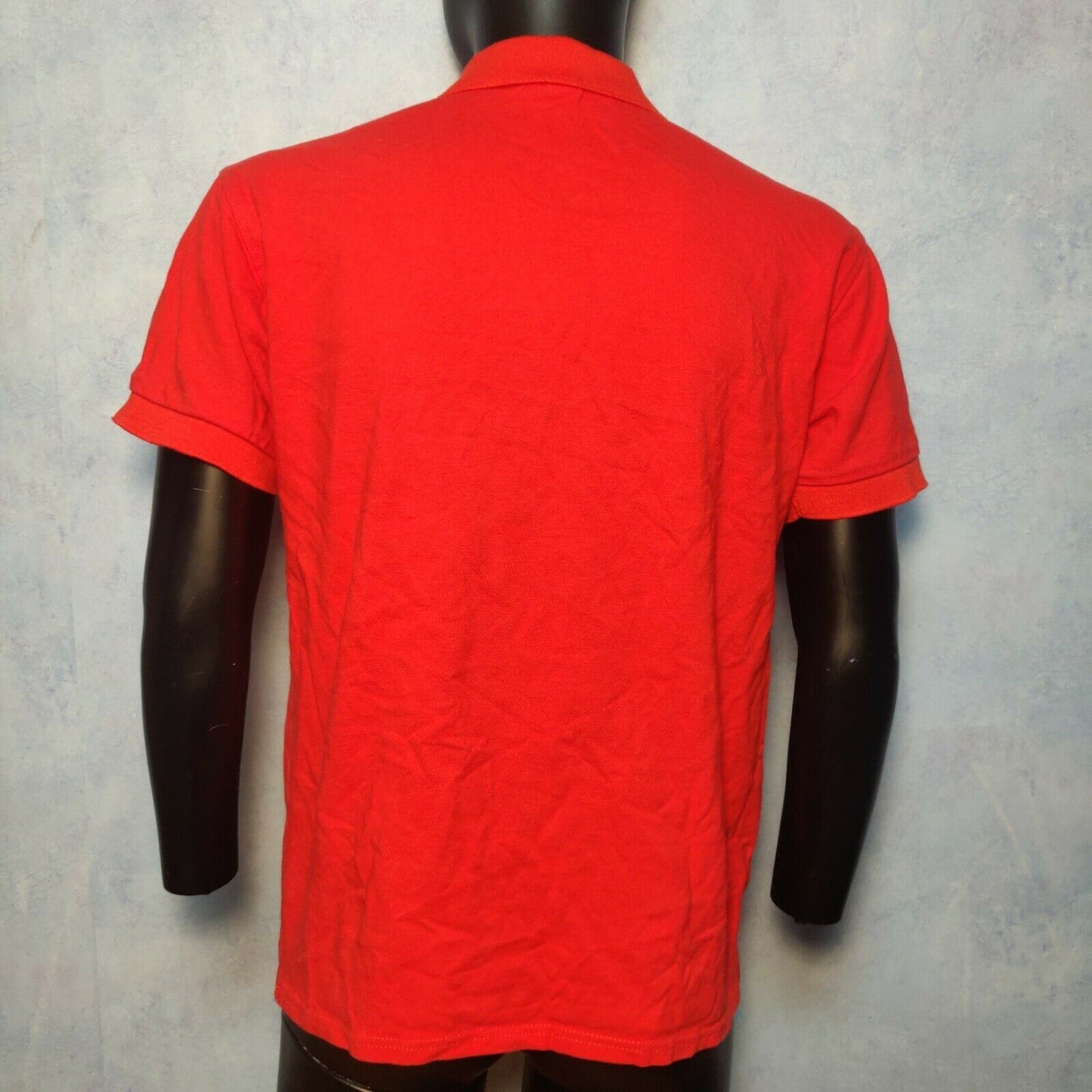 Lacoste Red Polo Shirt 1/4 Button Men Size XL