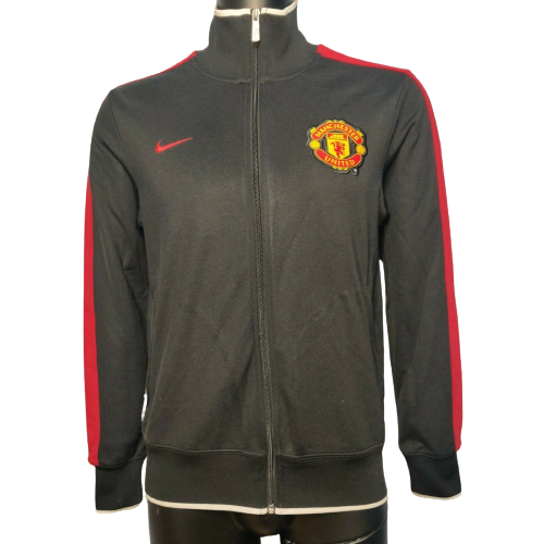 Manchester United Black Nike Track Top Full Zip Men Size Medium