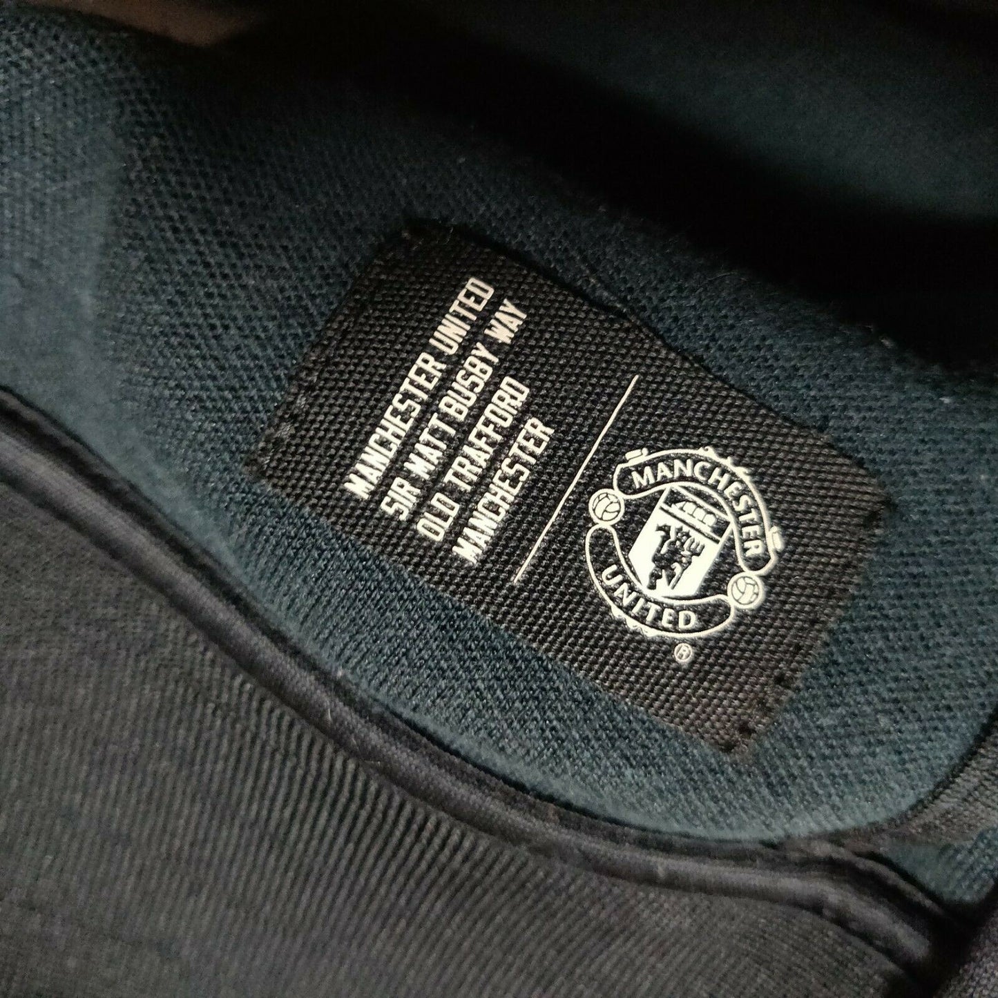 Manchester United Black Nike Track Top Full Zip Men Size Medium