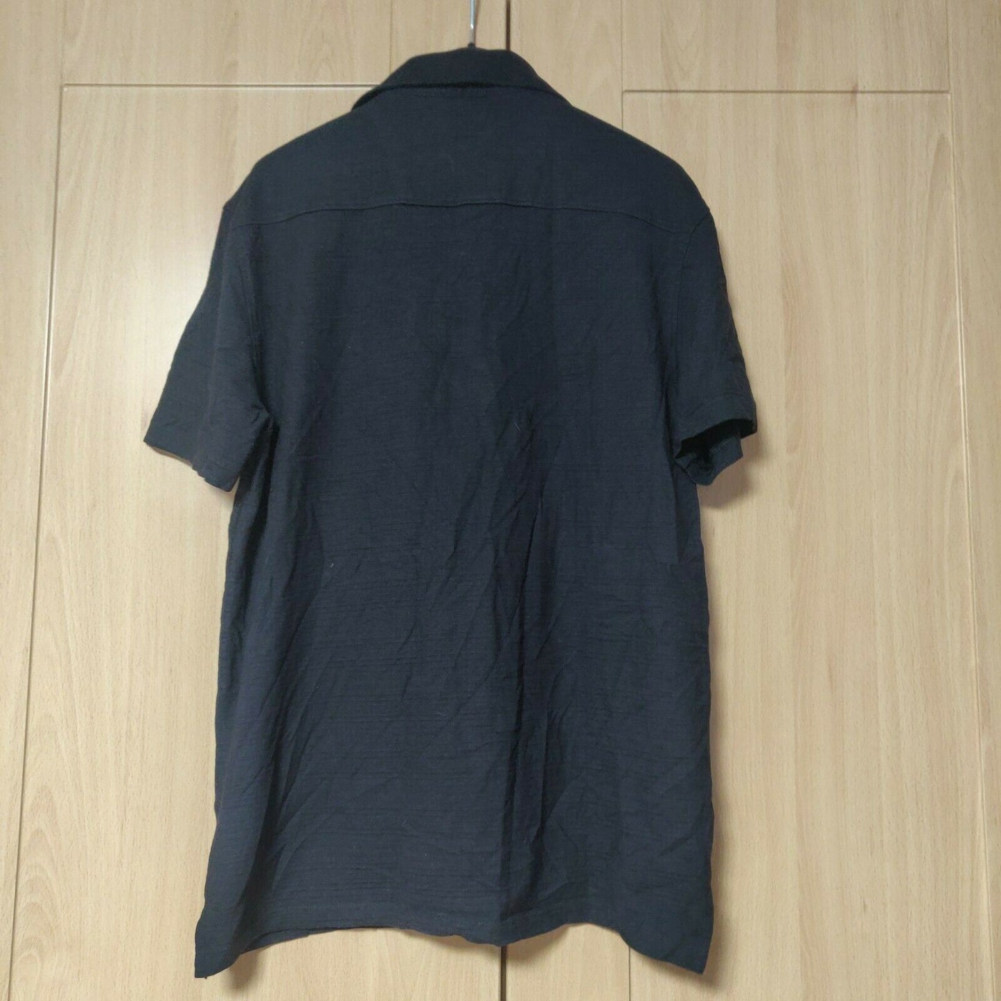 Calvin Klein Black 1/4 Button Polo Shirt Men Size Medium