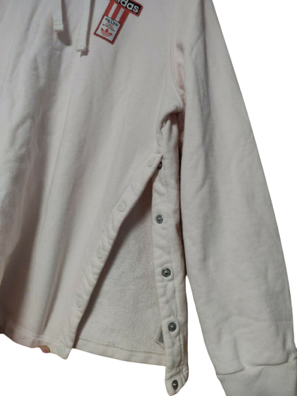 Adidas Vintage Pink Hoodie Women UK 10