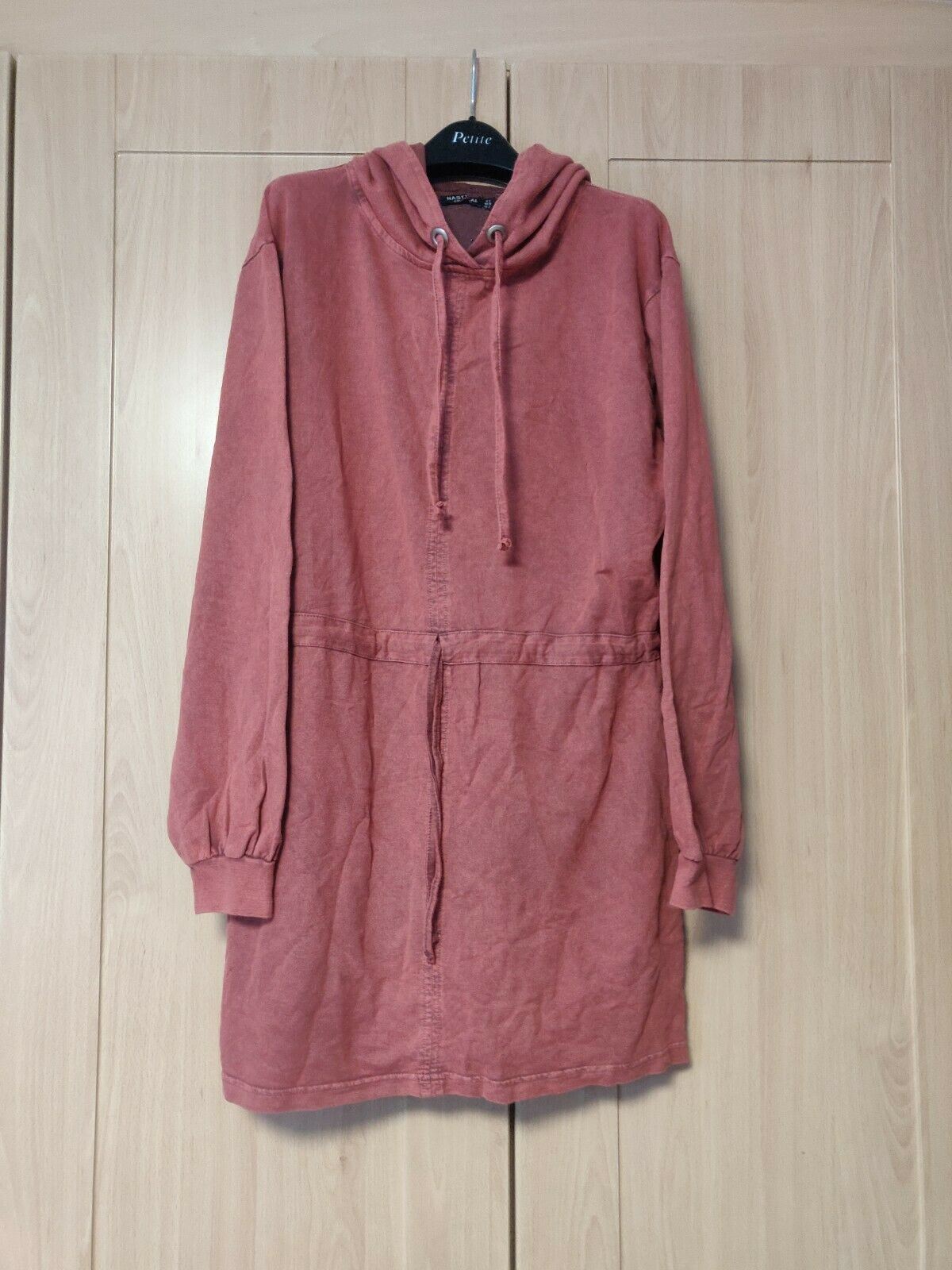 Nasty Gal Pink Hoodie Dress Women UK 6