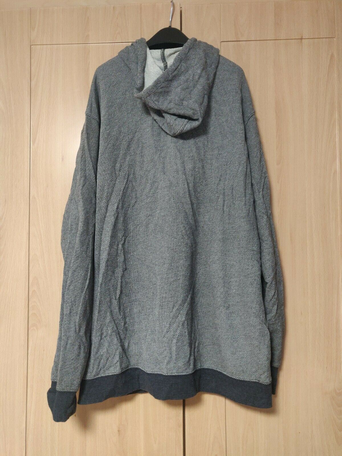 RVCA Grey Pullover Hoodie Long Sleeve 1/4 Button Men Size XXL