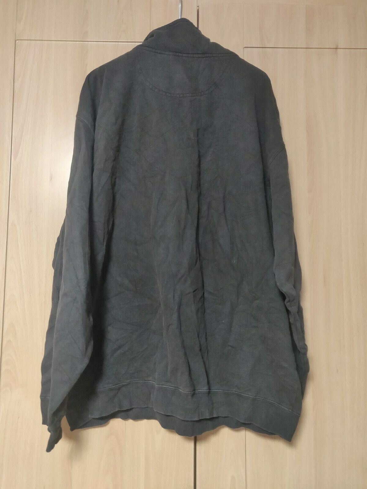 Vintage 1995 Genuine pigment dyed Black Sweatshirt Jumper 1/4 Zip Men Size Large