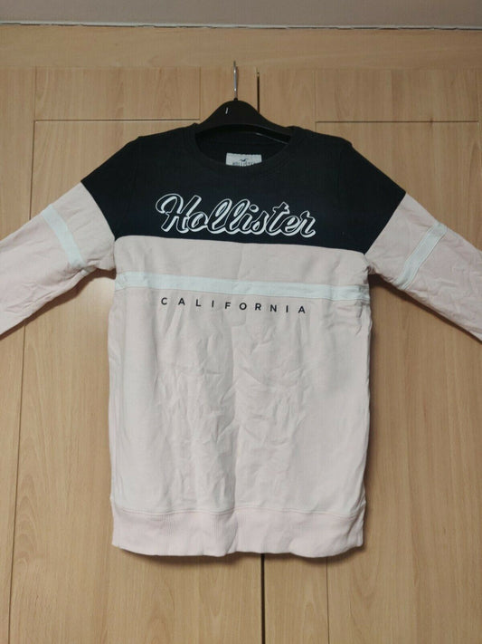Hollister California Black/Pink Sweatshirt Jumper Men Size Small