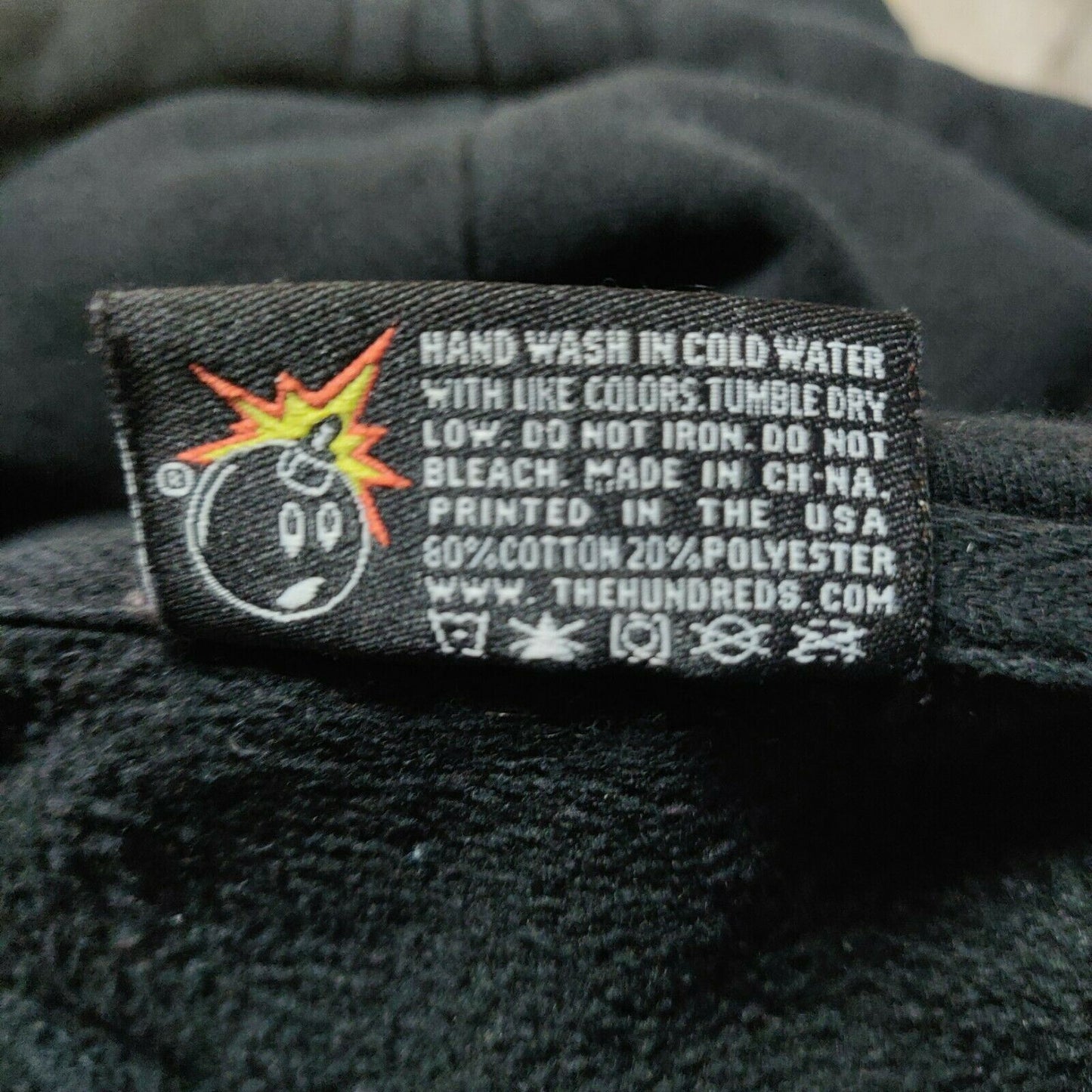 The Hundreds Black Pullover Hoodie Men Size Medium