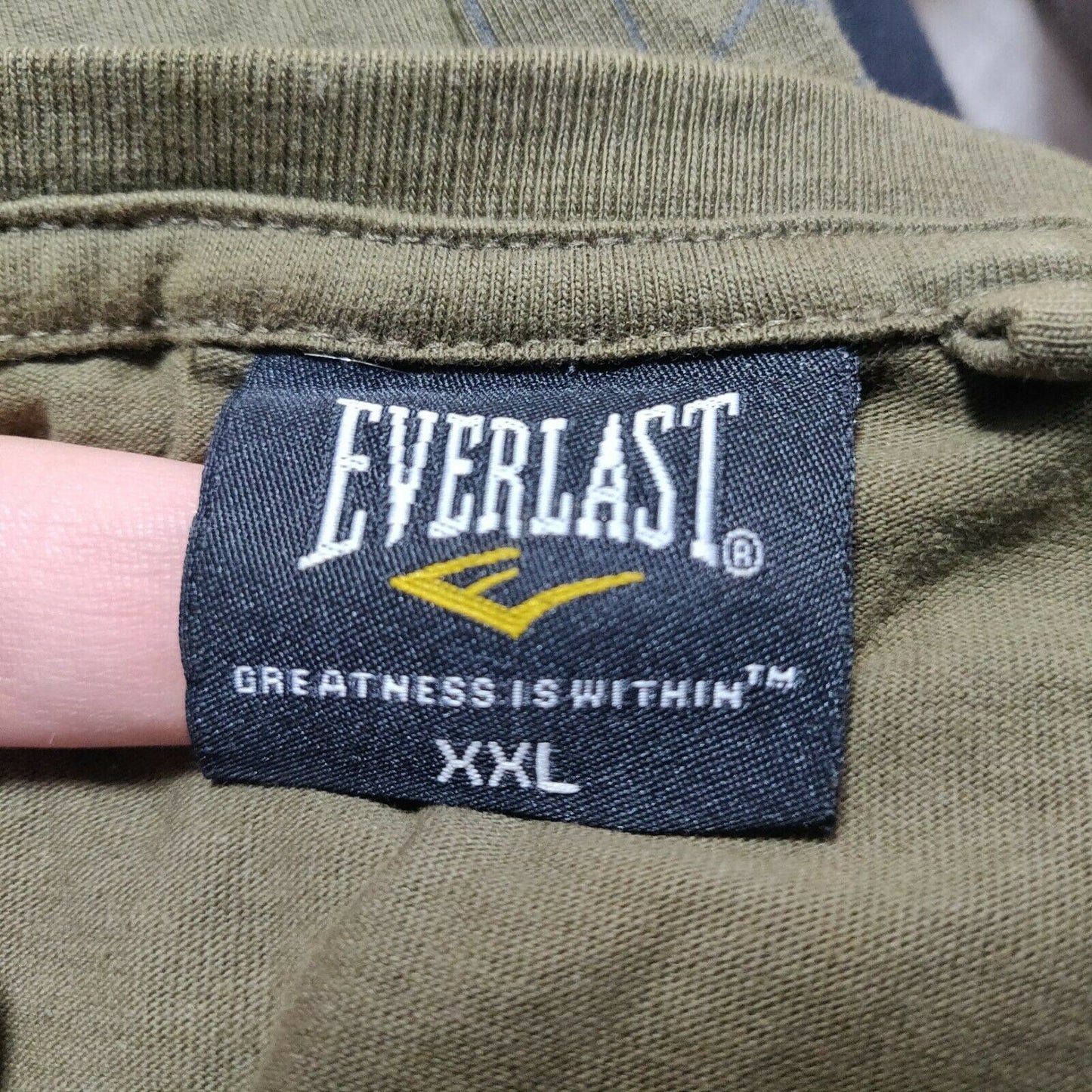 Everlast Khaki Green T-shirt Short Sleeve Men Size XXL