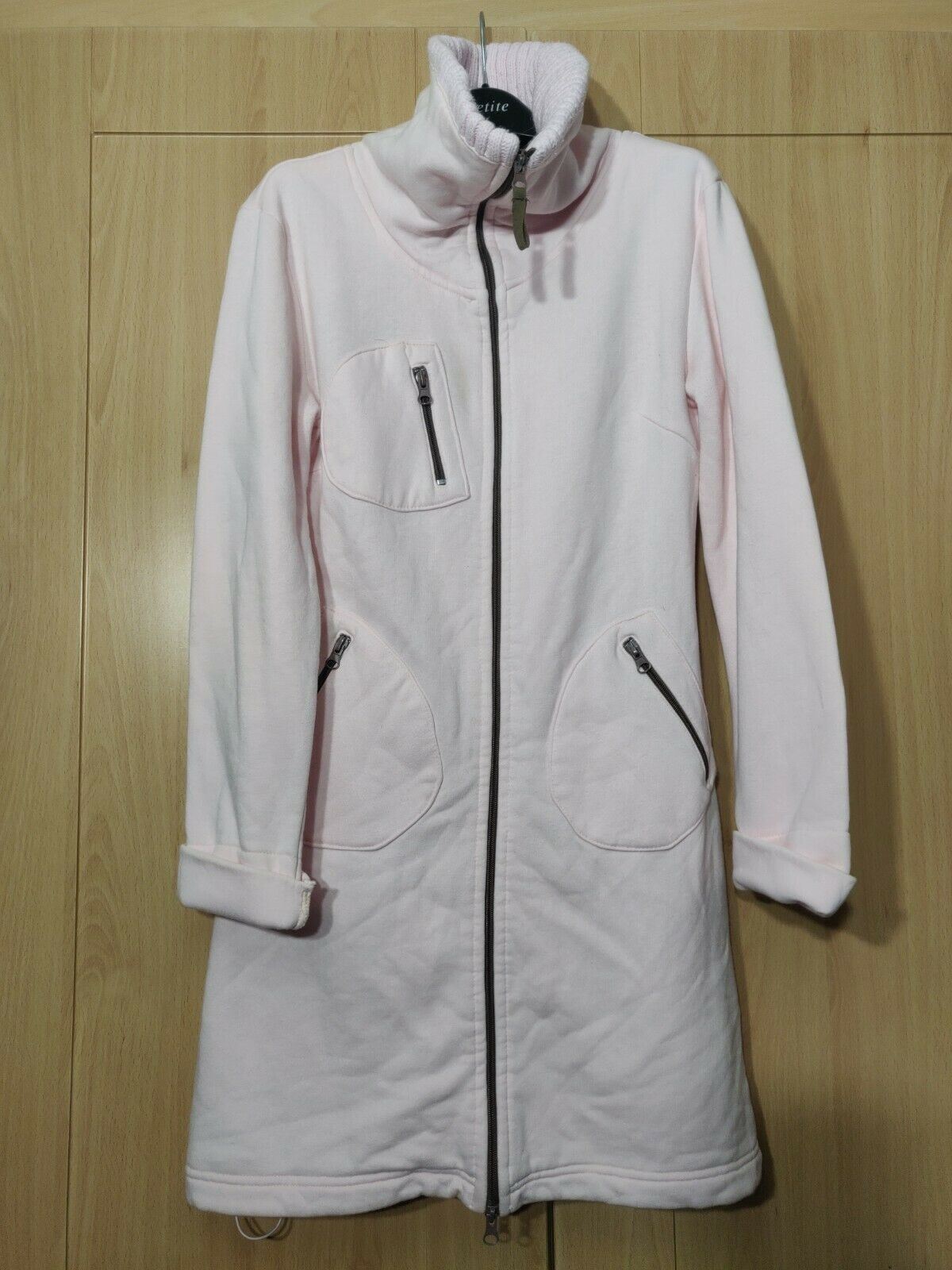 Mojo Pink Full Zip cotton  jumper-coat Women Size Small