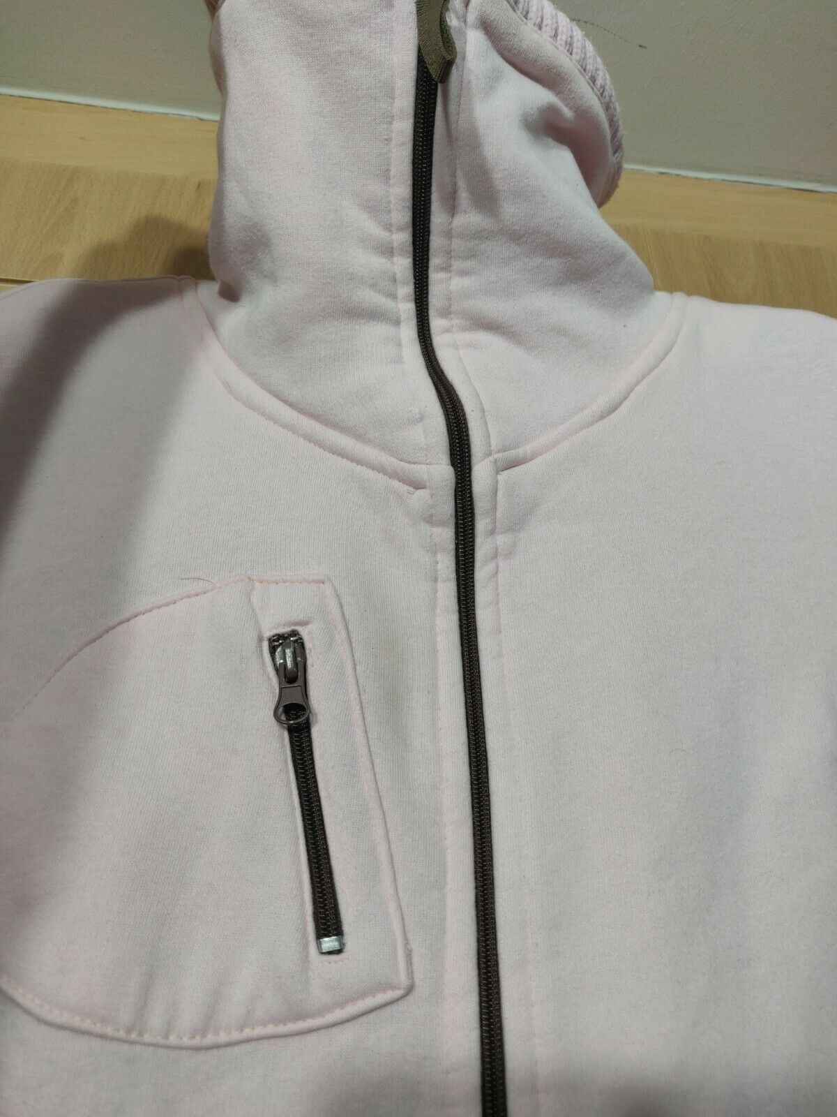 Mojo Pink Full Zip cotton  jumper-coat Women Size Small