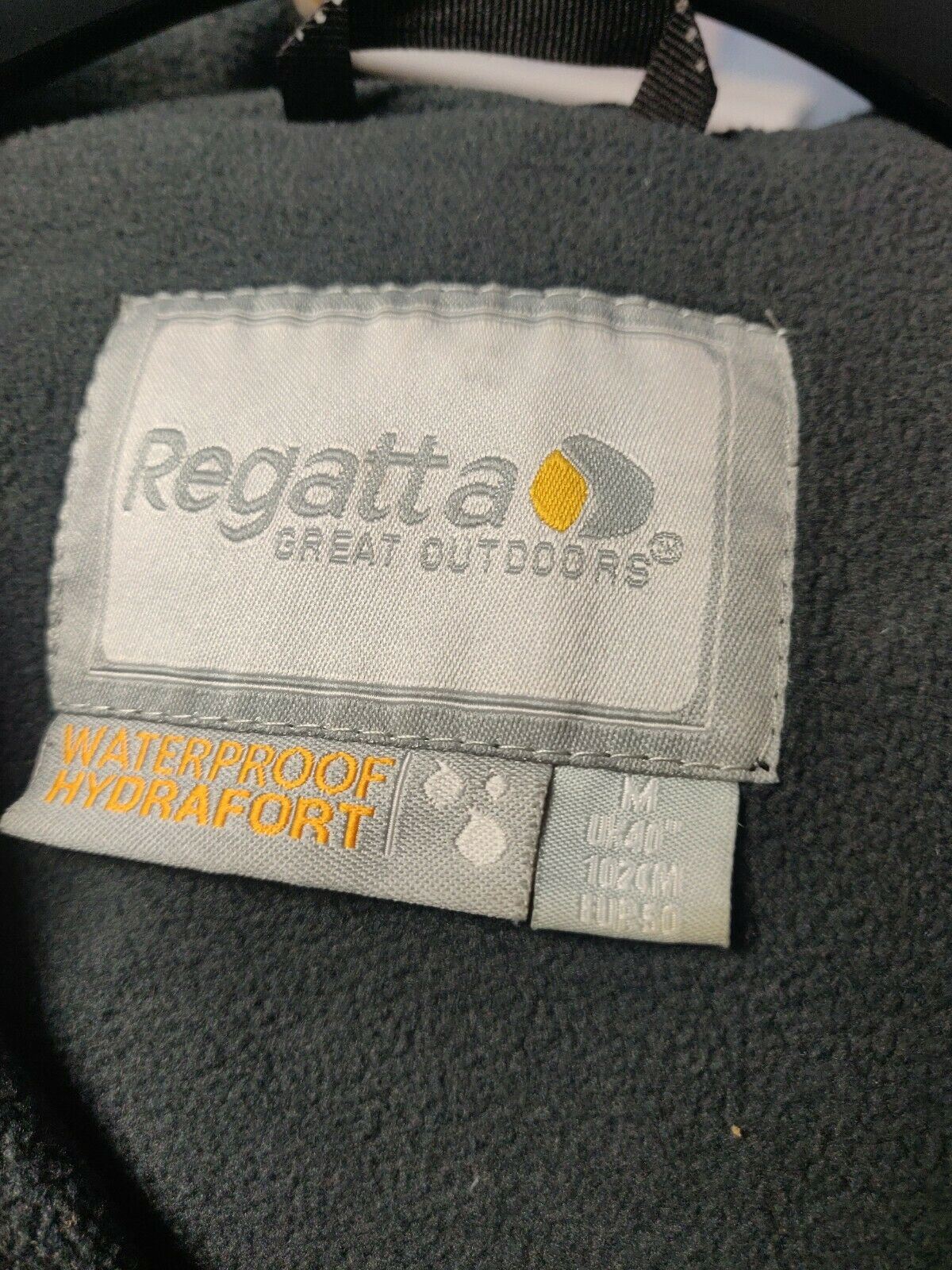 Regatta Great Outdoors Black Waterproof Jacket Men Size Medium