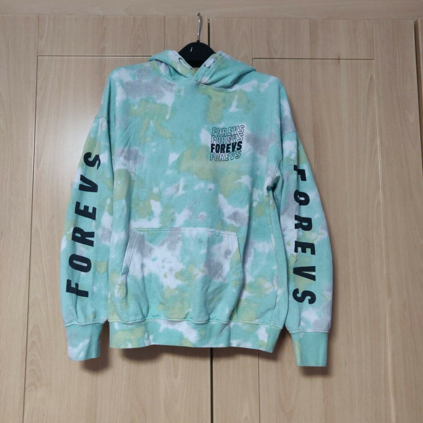 H&M Green Pullover Hoodie Long Sleeve Girls 12/14 Years