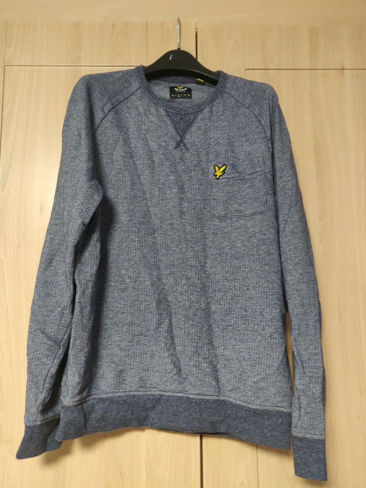 Lyle & Scott Grey Sweatshirt Long Sleeve Jumper Men Size Medium