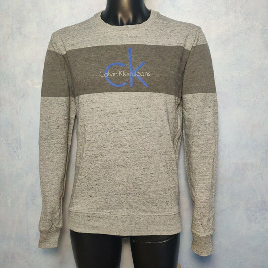 Calvin Klein Jeans Grey Sweatshirt Jumper Men Size Small