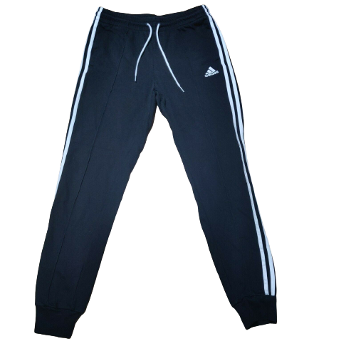 Adidas Black 3 Stripes Joggers Women Size Large