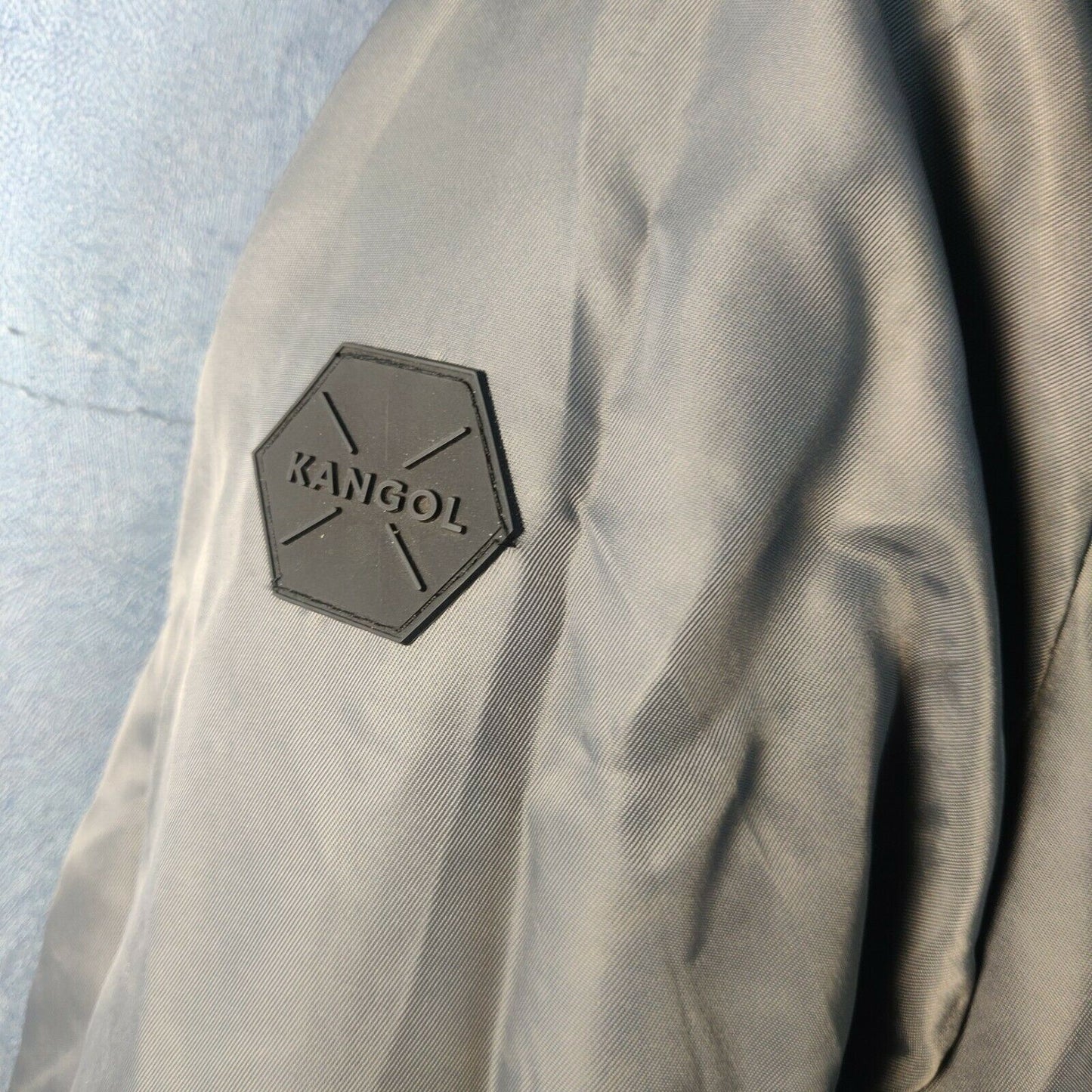 Kangol Grey Bomber Jacket Men Size XL