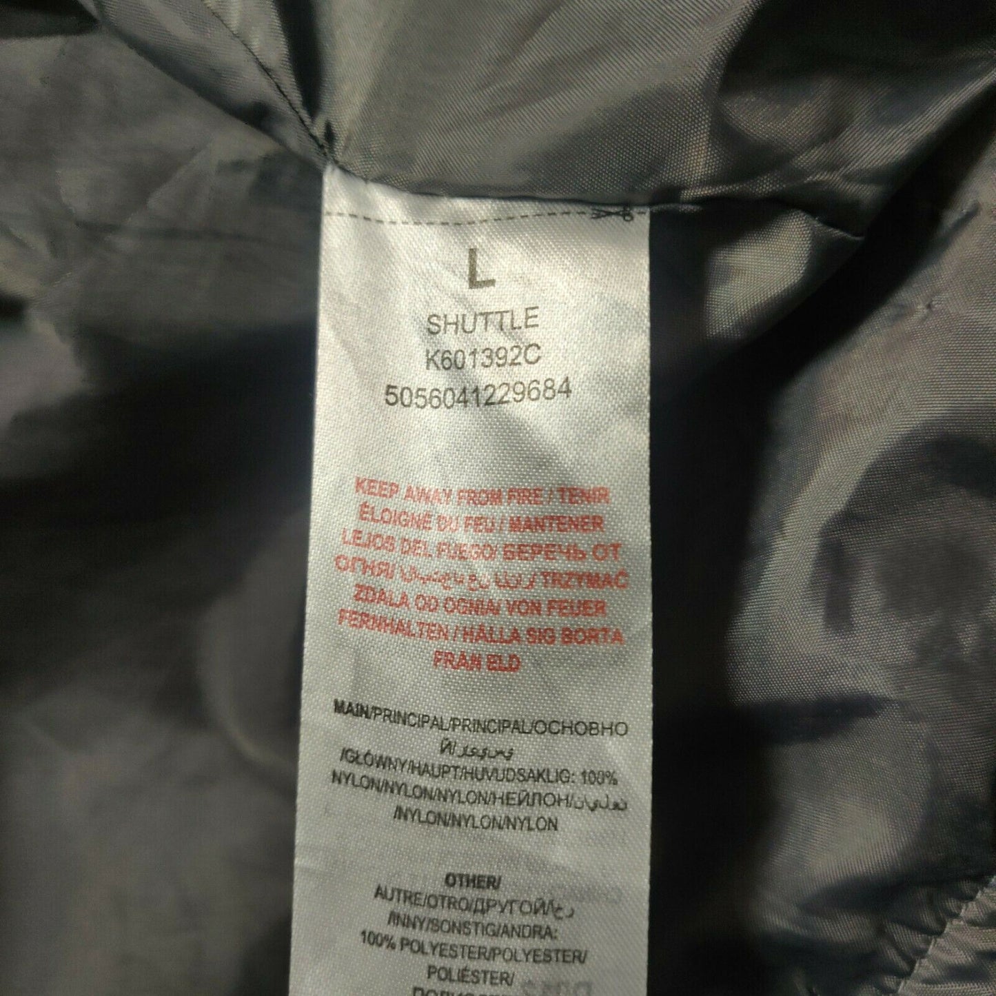 Kangol Grey Bomber Jacket Men Size XL