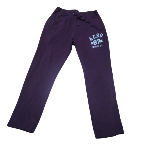 Aeropostale Vintage Burgundy Joggers Sweatpants Women Size Medium