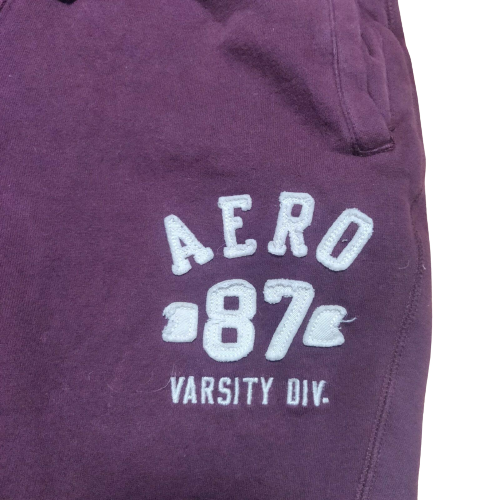 Aeropostale Vintage Burgundy Joggers Sweatpants Women Size Medium