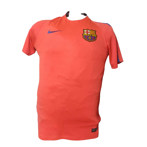 FCB Barcelona 2016/17 Red Nike Dri-Fit Pre-Match Training Top Men Size Small