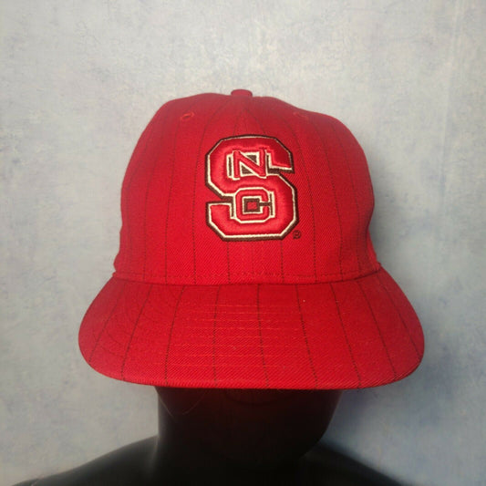 NCAA Wolfpack North Carolina Red Cap Adults Size 7 3/8