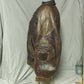 Vera Pelle Vintage Brown Leather Jacket Men Size Large