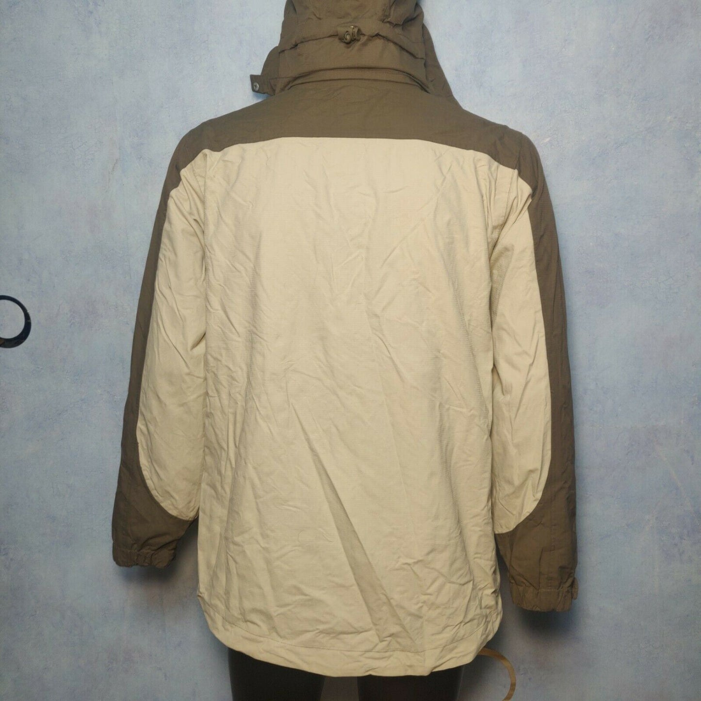 Outdoor Discovery Brown Beige Windbreaker Jacket Men Size Large