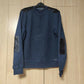 Michael Kors Navy Sweatshirt Crewneck Leather Shoulder Pads Men Size Large