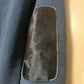 Michael Kors Navy Sweatshirt Crewneck Leather Shoulder Pads Men Size Large