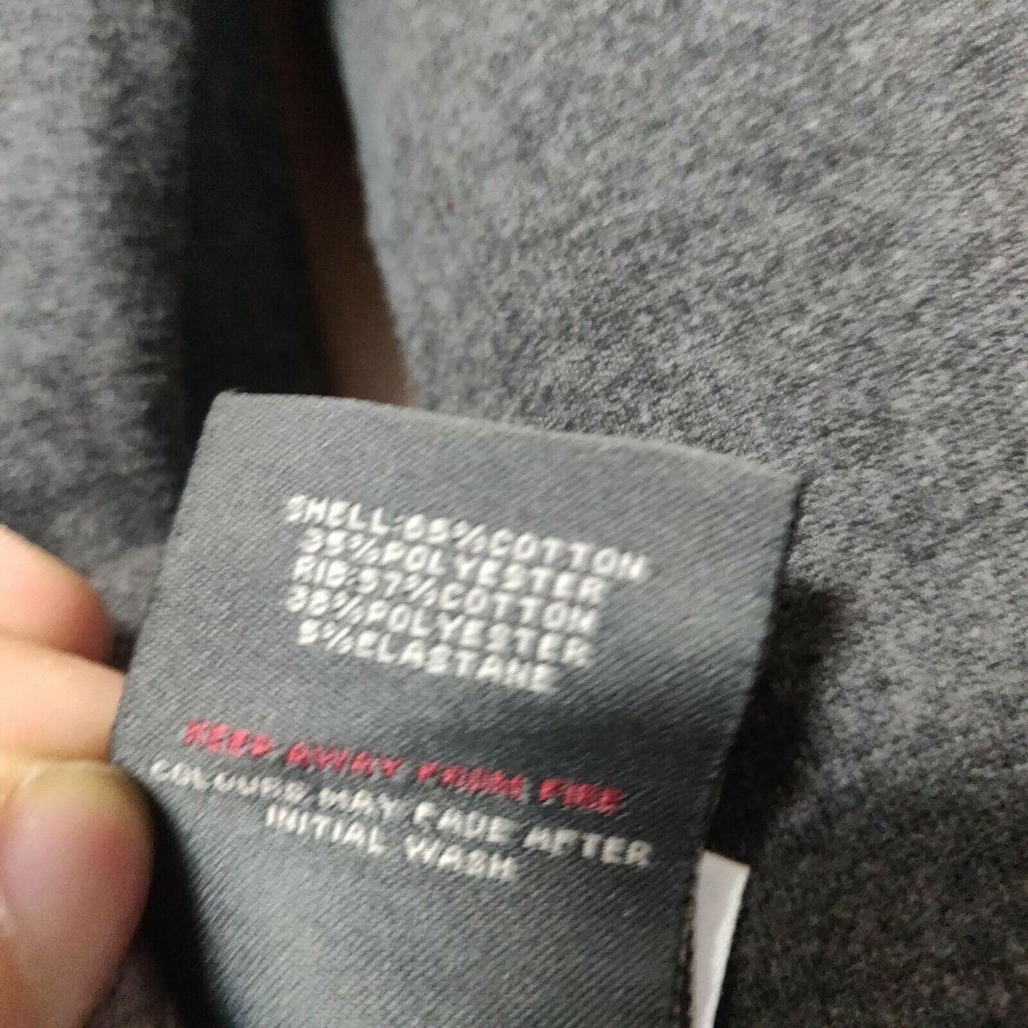 Duck And Cover Grey Hoodie Pullover Men Size Small