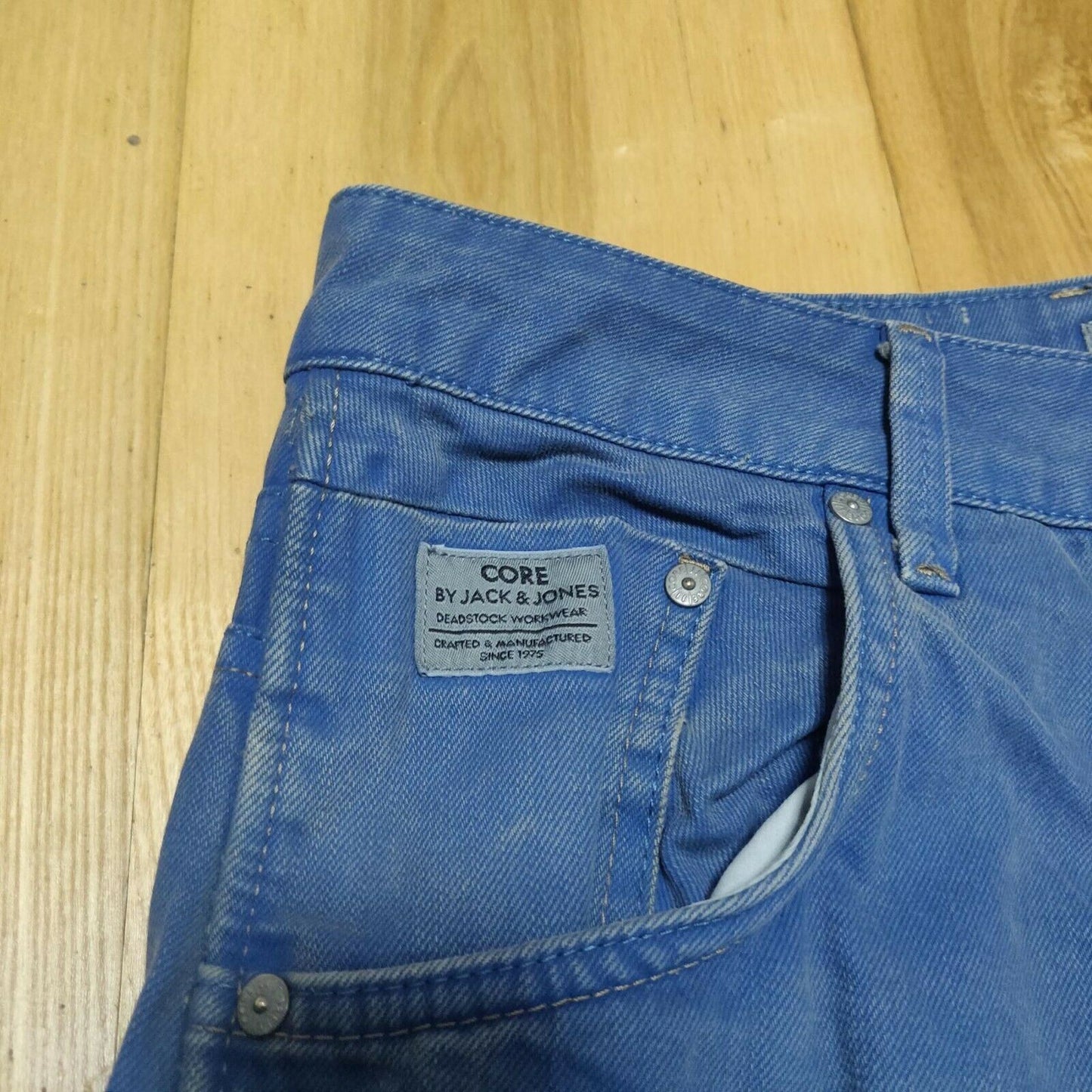 Jack & Jones Vintage Blue Chino Trousers Slim Fit Men Size W32/L34