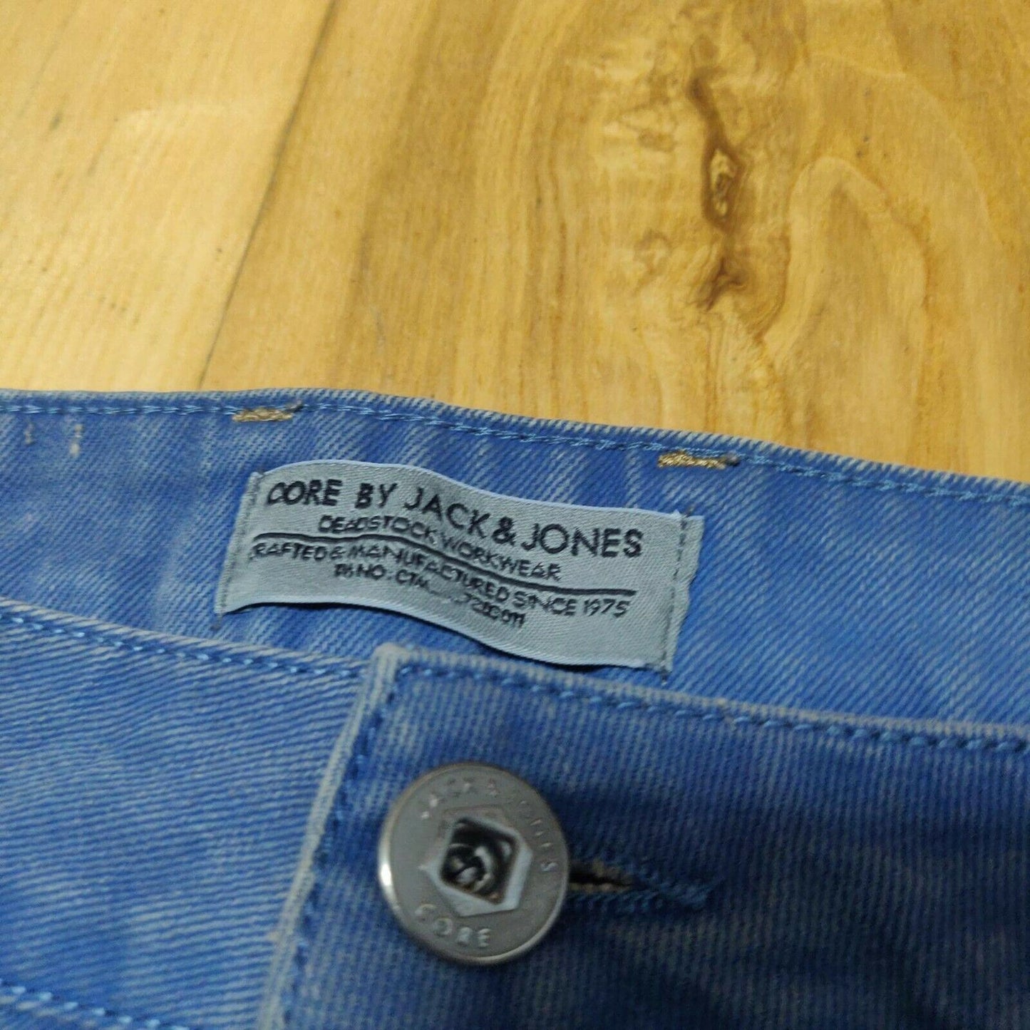 Jack & Jones Vintage Blue Chino Trousers Slim Fit Men Size W32/L34