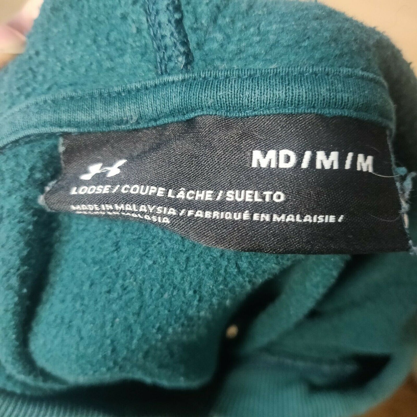 Under Armour Green Loose Pullover Hoodie Men Size Large