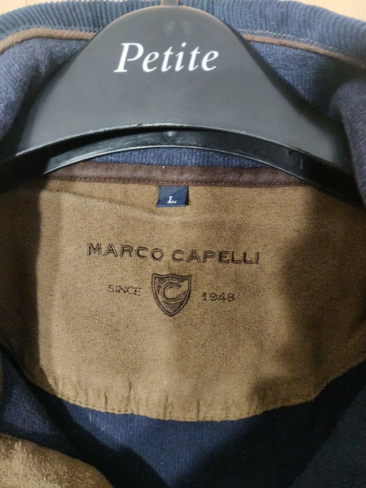 Marco Capelli Half-Zip Navy vintage men jumper Large