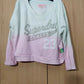 Superdry Comets 23 Blue And Pink Vintage Jumper Women Size Small