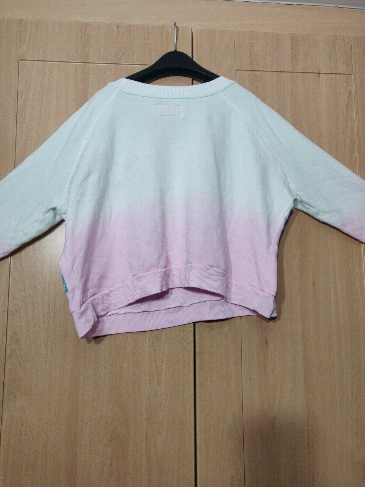 Superdry Comets 23 Blue And Pink Vintage Jumper Women Size Small