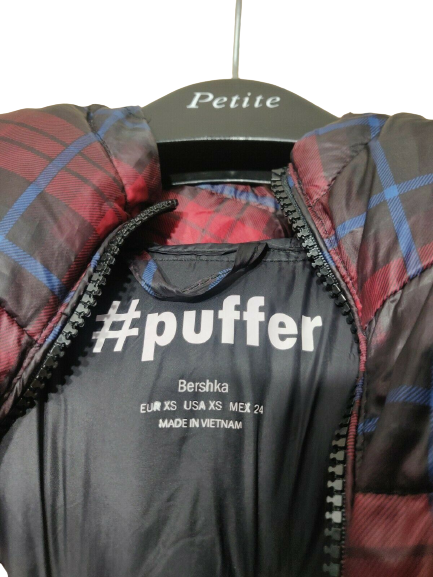 Bershka Red Puffer Jacket Ladies Size XS