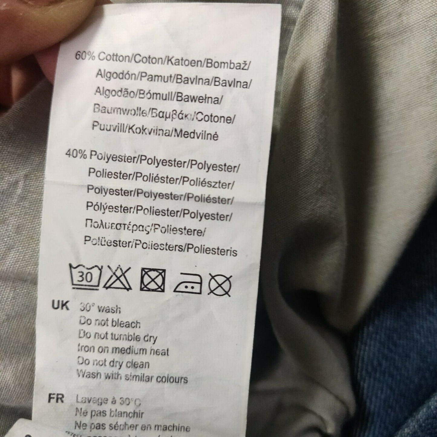 Lee Cooper Blue Slim Jeans Men Size 32W/34L