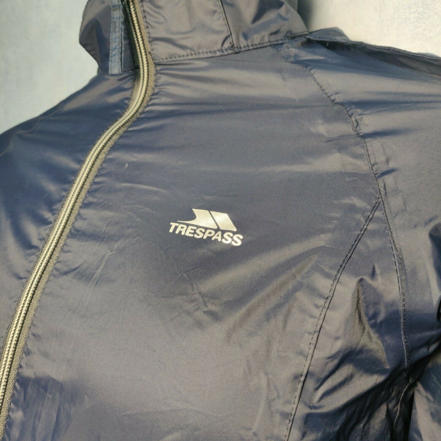 Trespass Blue Windproof Jacket Hooded Boys 11/12 Years