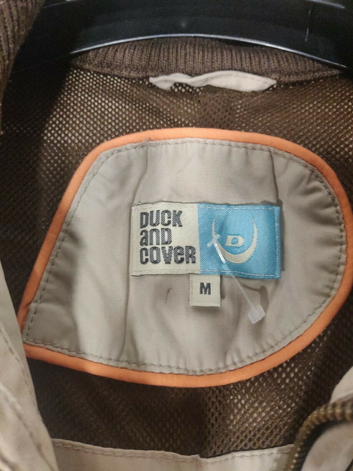 Vintage Duck And Cover Light Grey Full Zip men jacket Medium