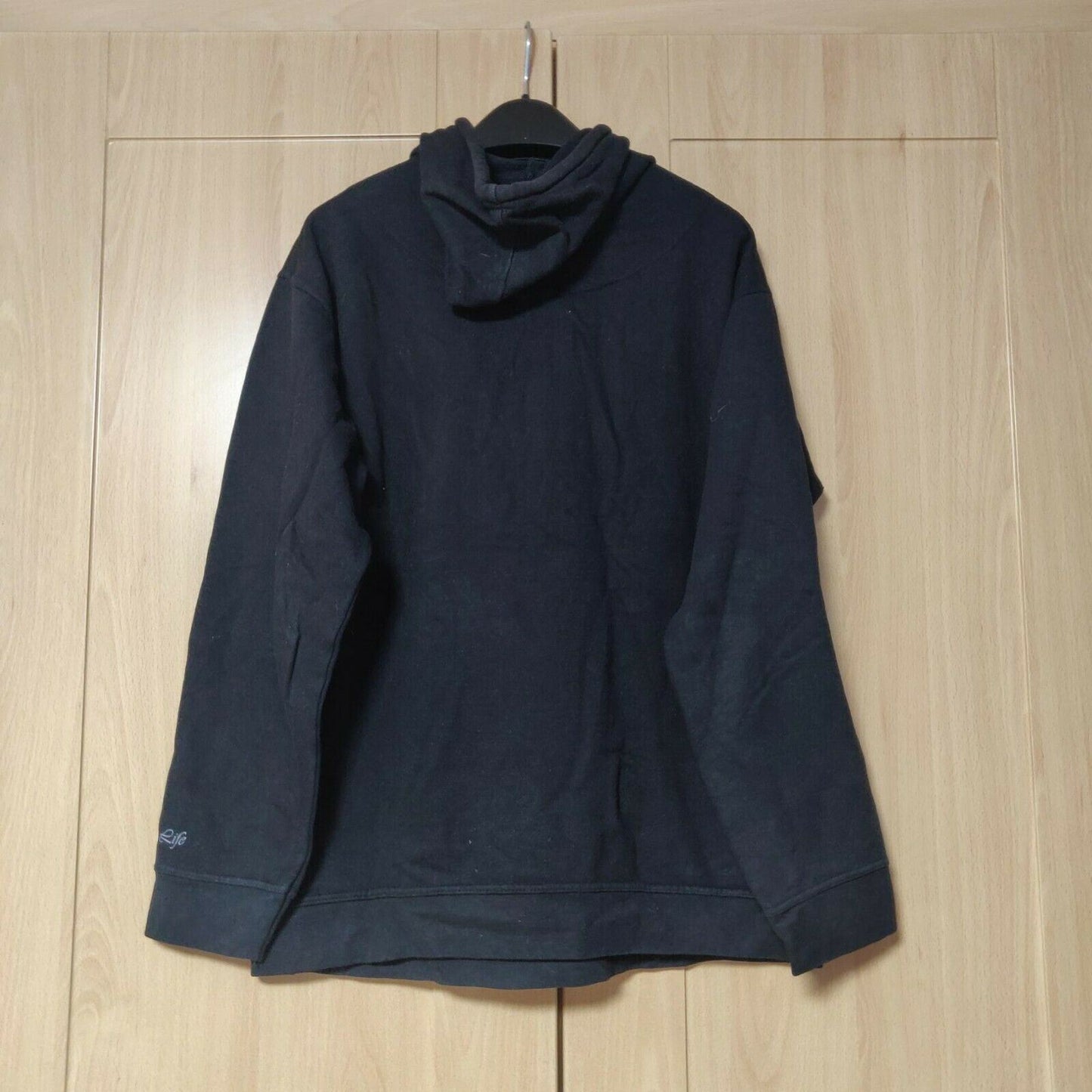 Tommy Hilfiger Vintage Black Pullover Hoodie Men Size Large