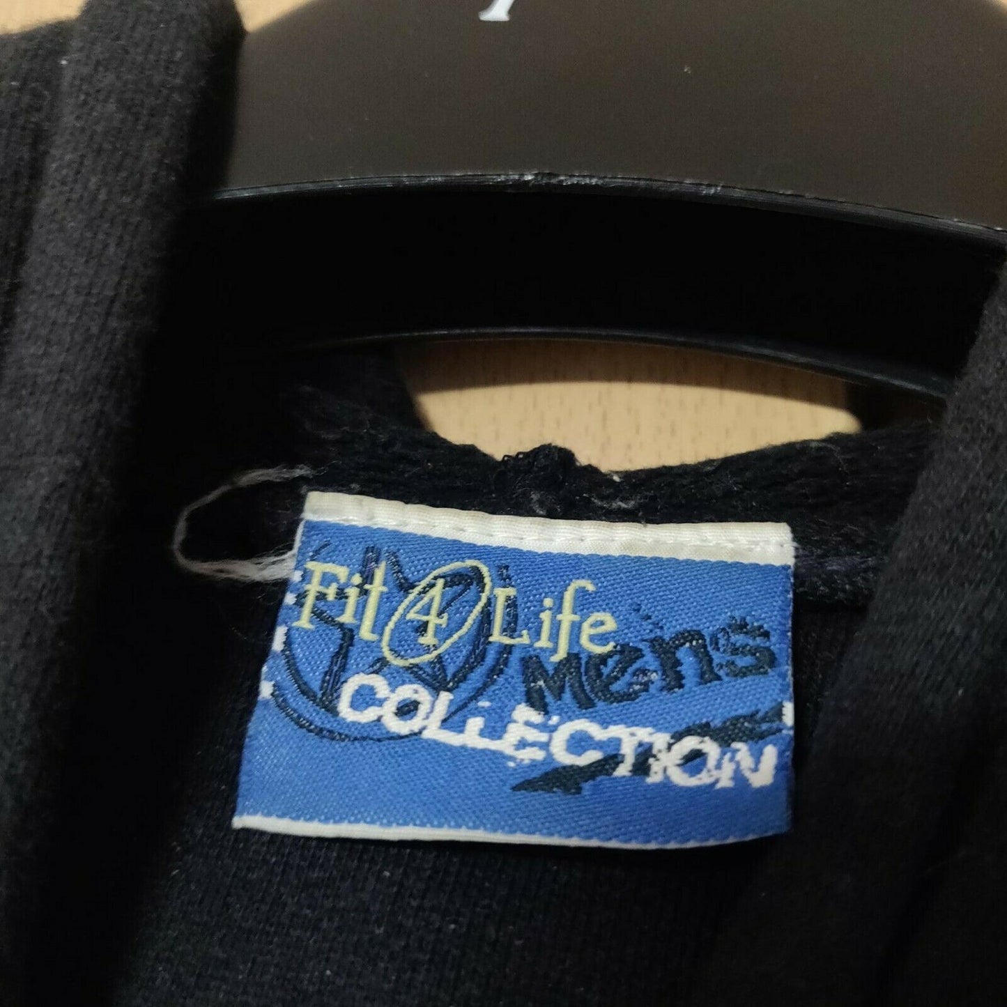 Tommy Hilfiger Vintage Black Pullover Hoodie Men Size Large