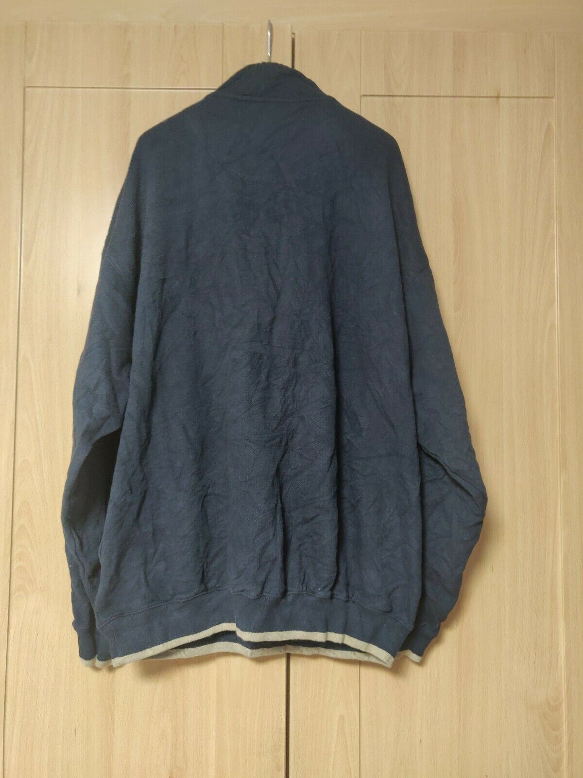 Tri-Mountain Blue Sweatshirt Long Sleeve 1/4 Zip Men Size XL