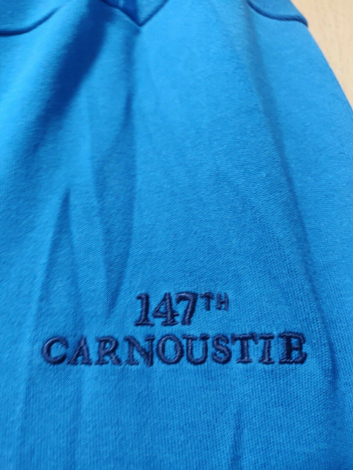 The Tartan Collection Carnoustie 147th Blue Sweatshirt Half-Zip Men Size XXL