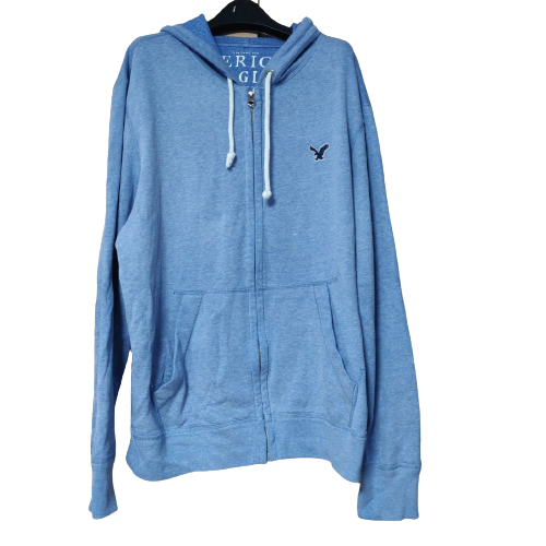 American Eagle Outfitters Vintage Blue Hoodie Men Size Large