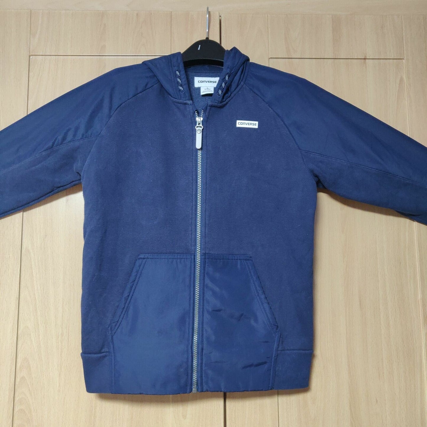 Converse Blue Full Zip Hoodie Pullover Men Size Large